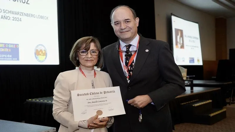 Dra. AMANDA CONTRERAS OBTIENE EL PREMIO PROF. JULIO SCHWARZENBERG DE LA SOCIEDAD CHILENA DE PEDIATRÍA Imagen noticias Wapi Chilwe