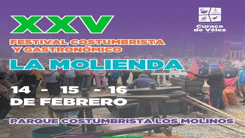 LA XXV VERSIÓN DEL FESTIVAL COSTUMBRISTA Y GASTRONÓMICO LA MOLIENDA DE CURACO DE VÉLEZ ESTÁ CERCA Imagen noticias Wapi Chilwe