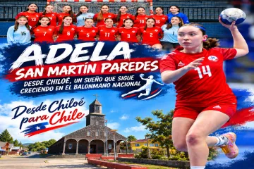 "ADELA SAN MARTÍN PAREDES: TALENTO, ESFUERZO Y SUEÑOS DESDE CHILOÉ AL BALONMANO NACIONAL" Imagen otras noticias Wapi Chilwe