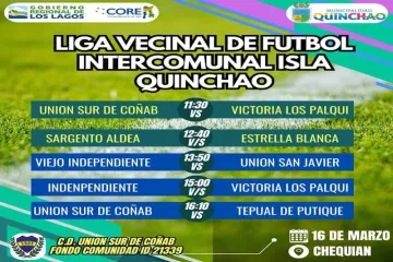 LIGA VECINAL DE FÚTBOL INTERCOMUNAL ISLA QUINCHAO - Wapi Chilwe